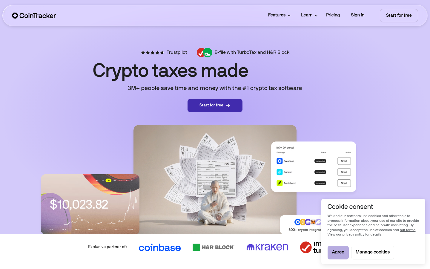 CoinTracker official homepage