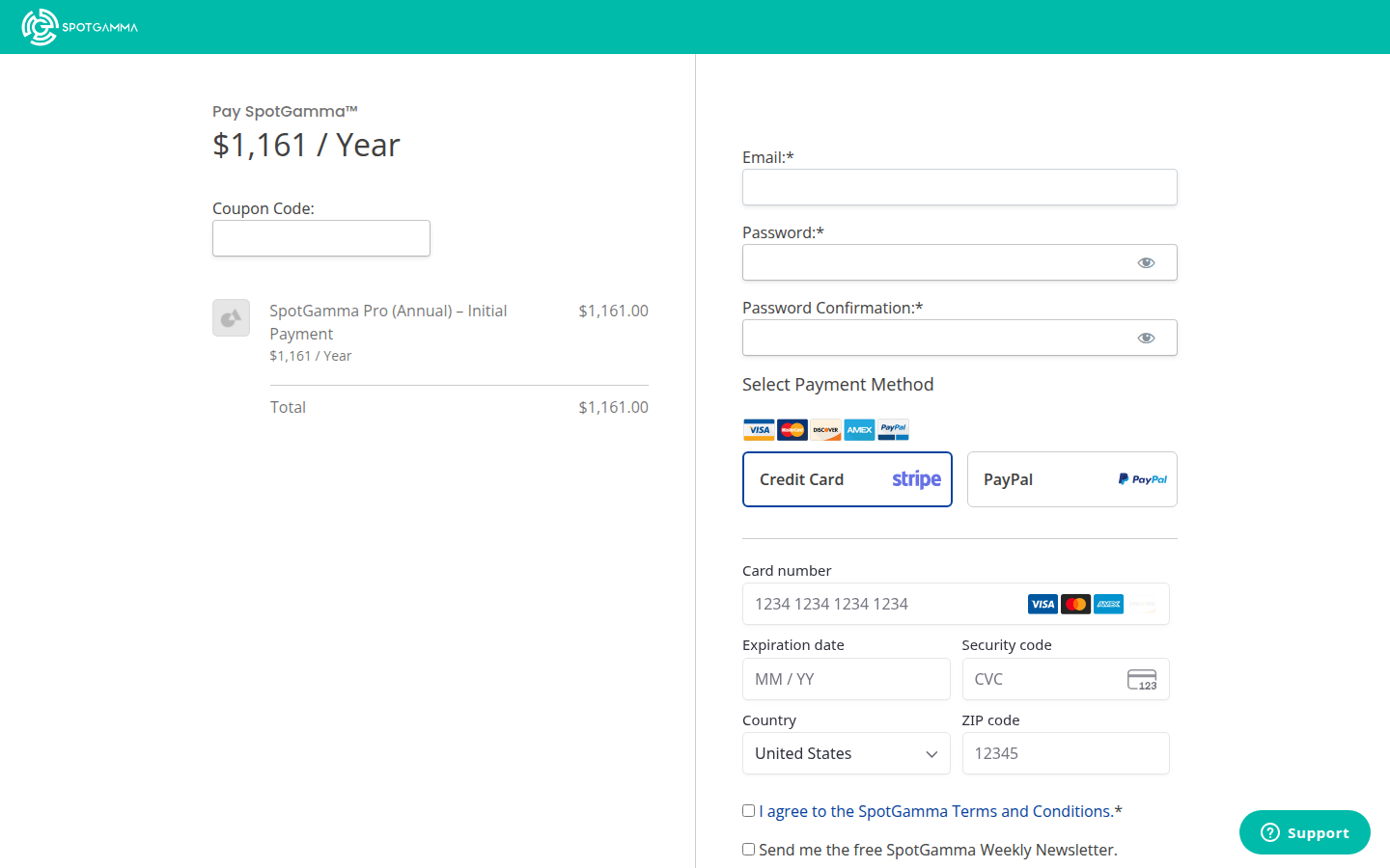 SpotGamma Pro annual checkout: how it compares (captured 2026-09-16)