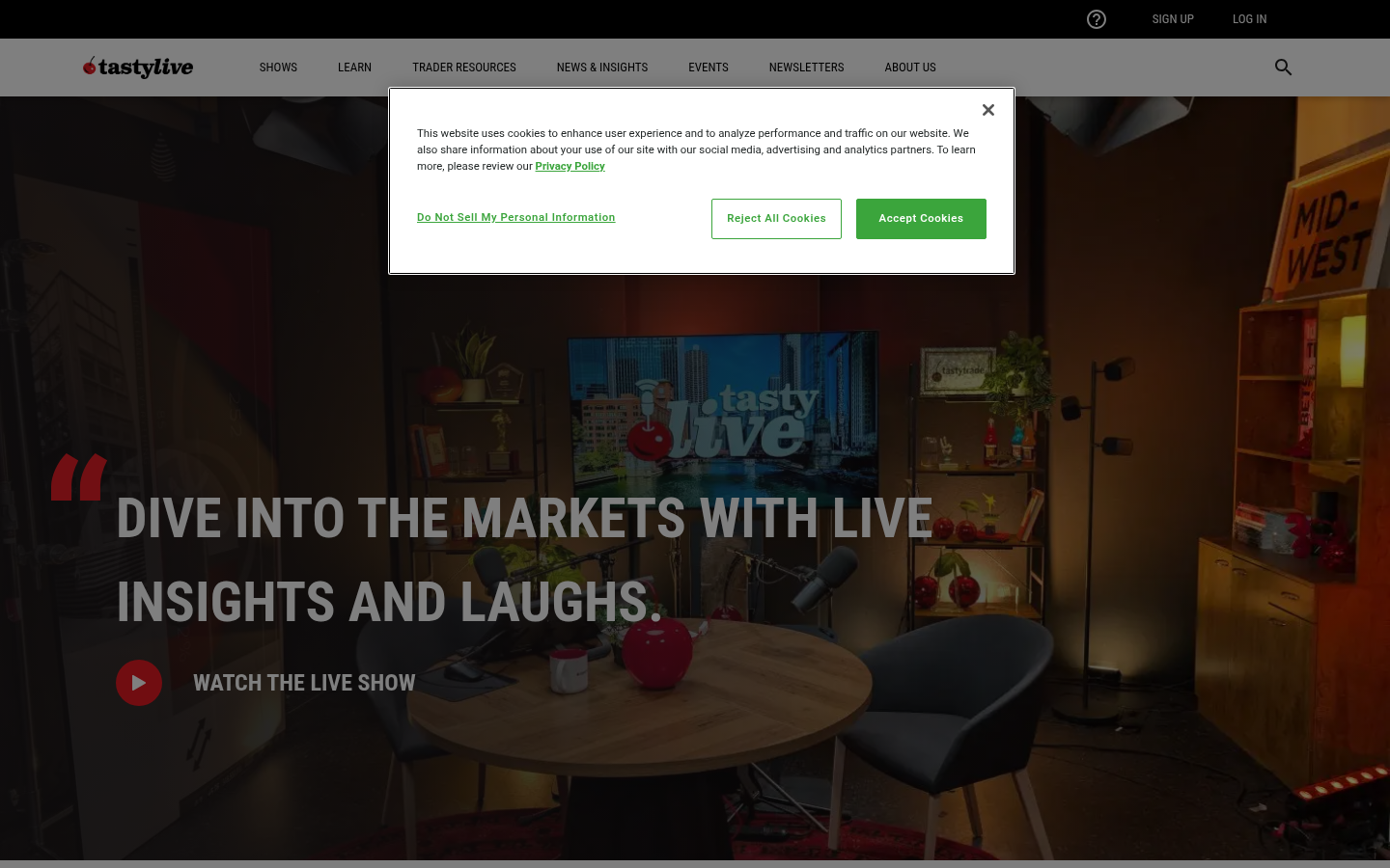 tastylive official homepage