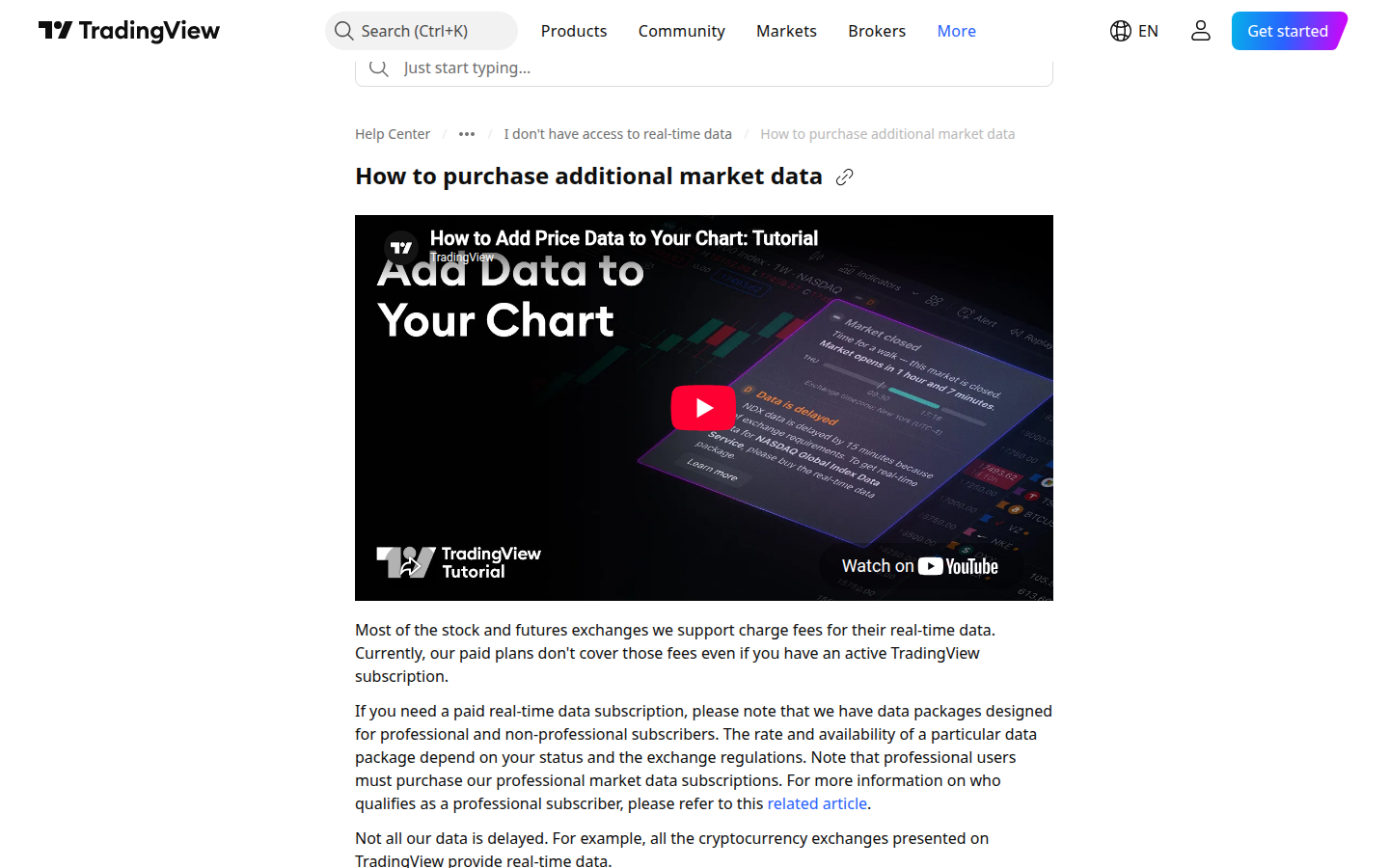 TradingView help: additional market data (captured 2026-09-13)